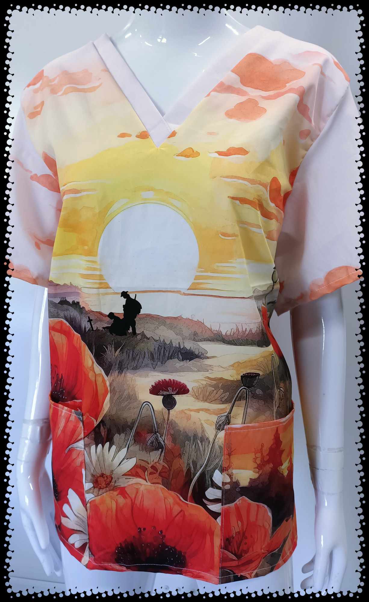 Remembering Mates Scrub Top