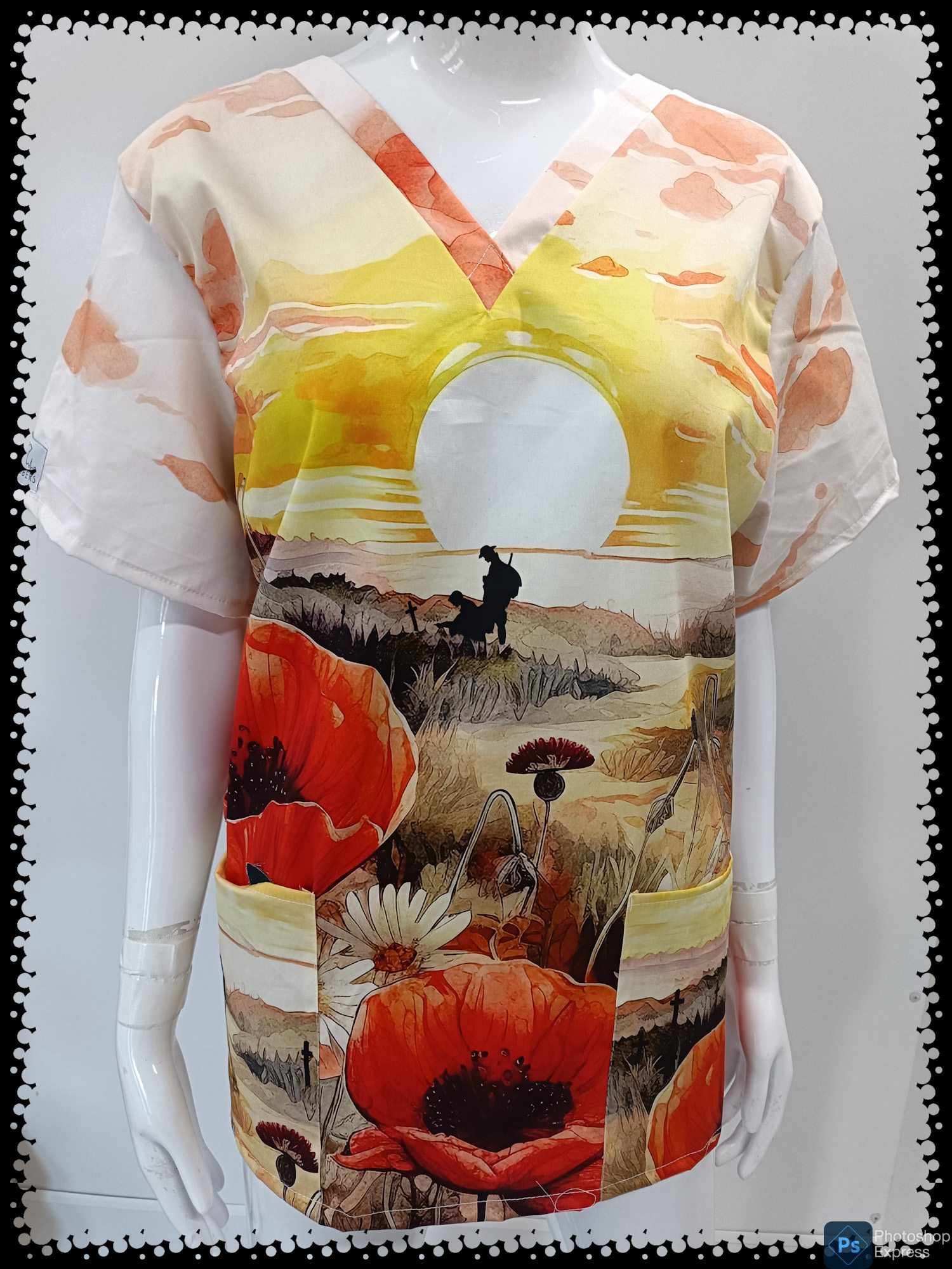 Remembering Mates Scrub Top