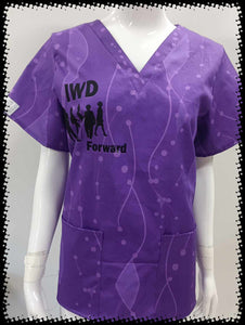 International Womans Day Scrub Top