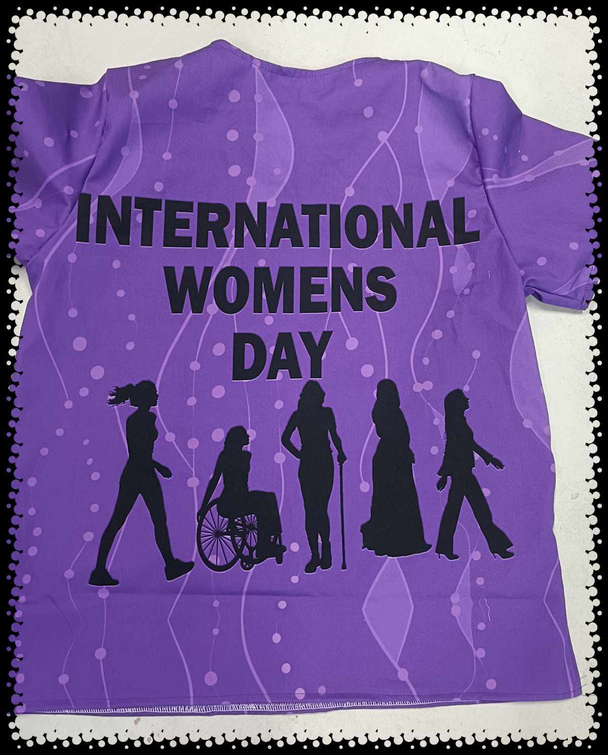 International Womans Day Scrub Top